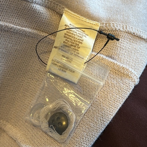 Free People Women’s Extra Small distressed double breasted jacket cream blush - Picture 8 of 8